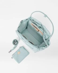 Silver Blue Large Madison Shopper 9 Silver Blue Large Madison Shopper -Best Bags Store 1404B1891 A3