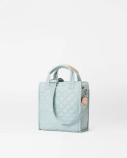 Silver Blue Mini Box Tote -Best Bags Store 1443X1891 A2
