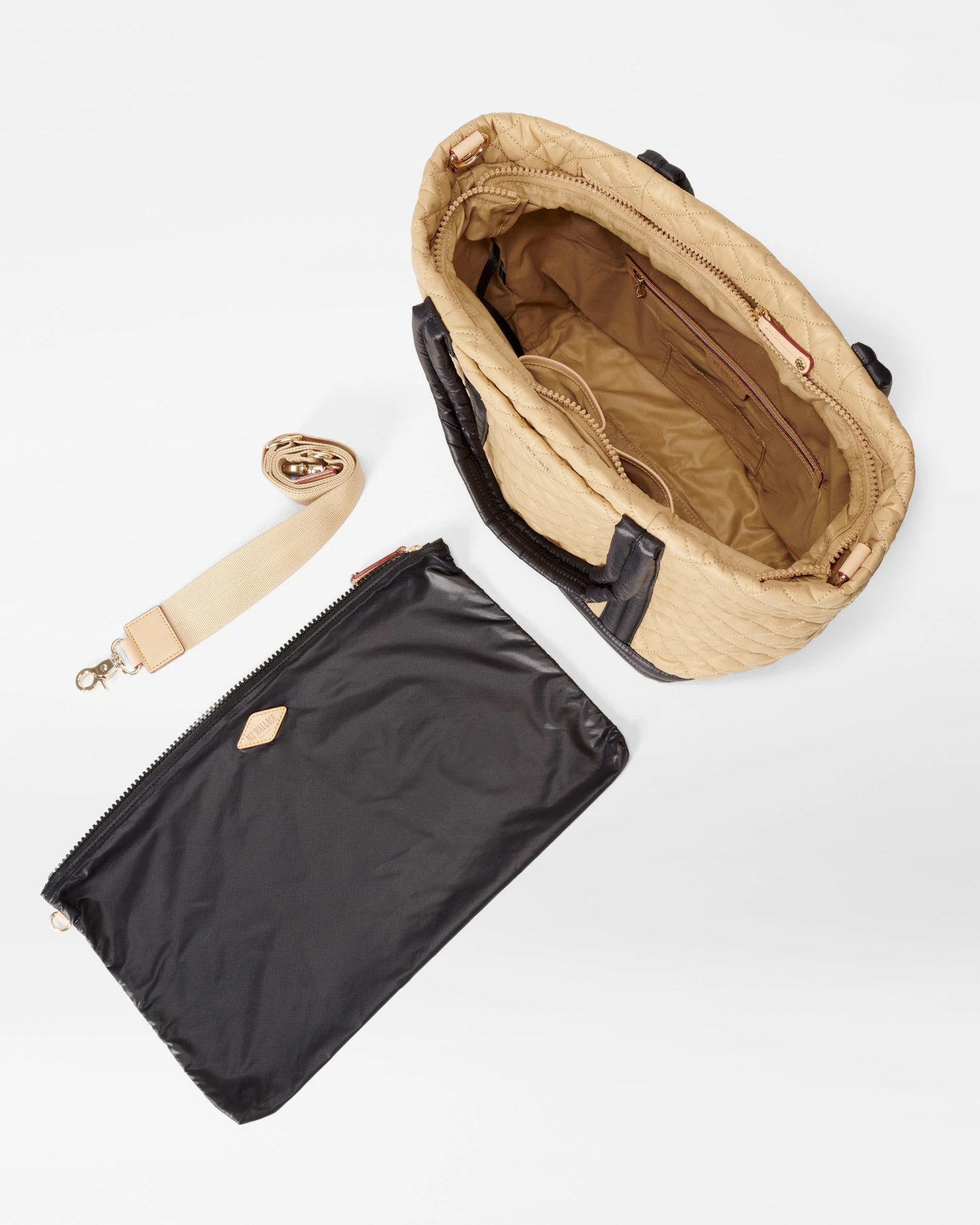 Camel & Black Medium Empire Tote 4 Camel & Black Medium Empire Tote - Image 4