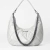Oyster Metallic Madison Shoulder Bag