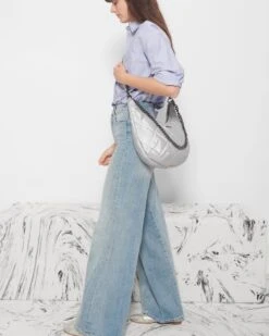 Oyster Metallic Madison Shoulder Bag -Best Bags Store 1459B1917 A12