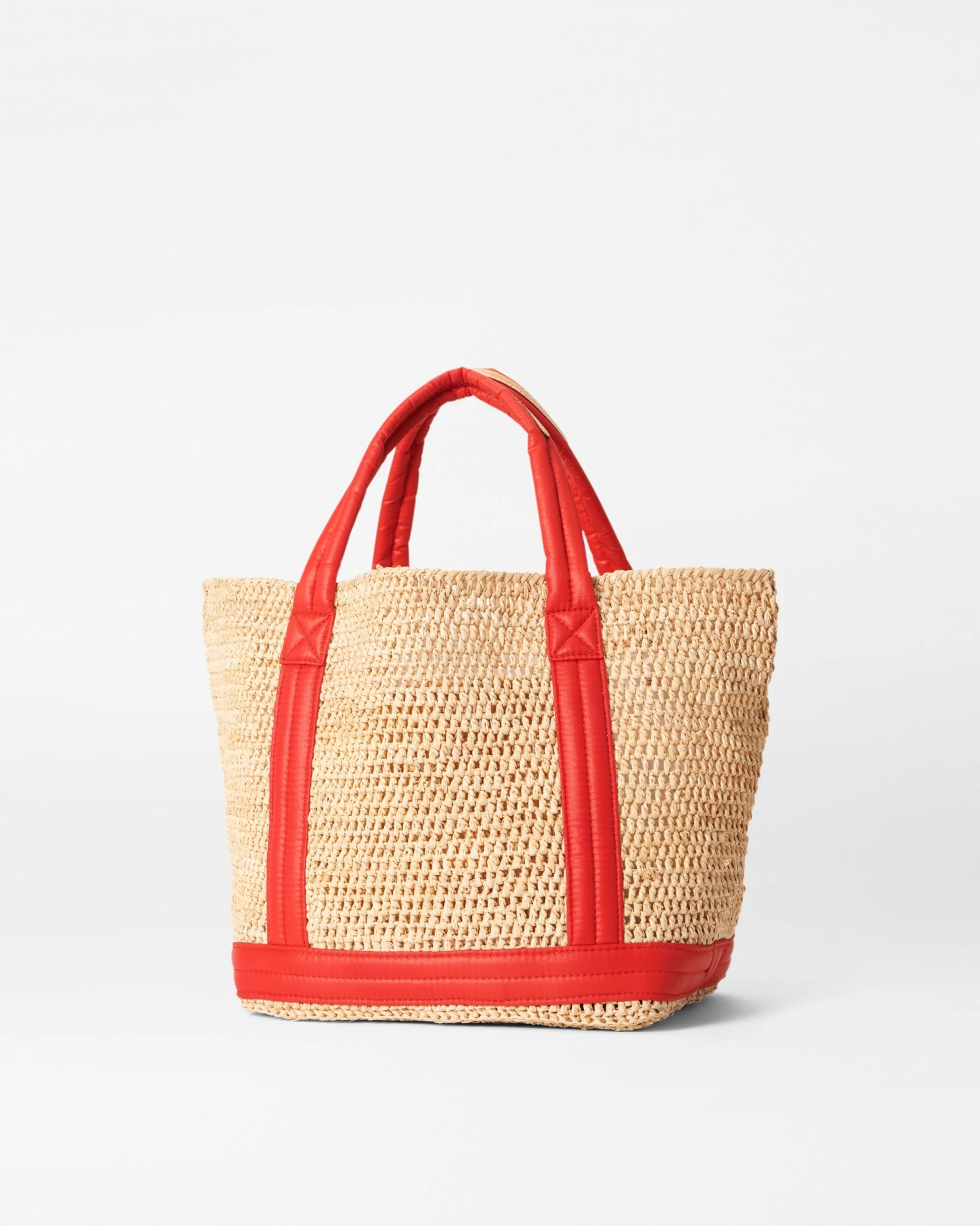 Raffia With Cherry Small Raffia Tote 3 Raffia With Cherry Small Raffia Tote - Image 3