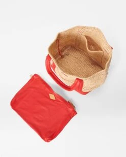 Raffia With Cherry Small Raffia Tote 7 Raffia With Cherry Small Raffia Tote -Best Bags Store 1471N1930 A3