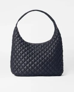 Black Large Metro Shoulder Bag