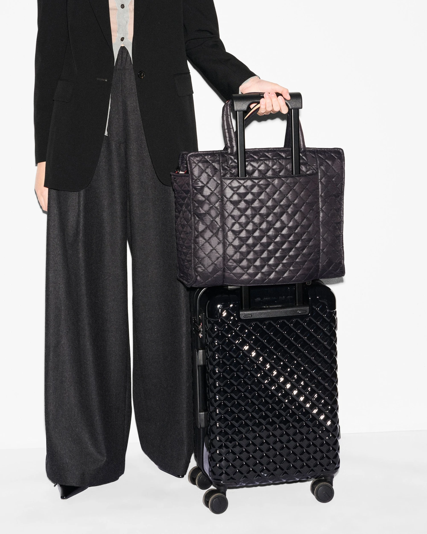 Black Large Metro Box Tote II 2 Black Large Metro Box Tote II - Image 2