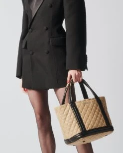 Black And Camel Small Empire Tote -Best Bags Store 1512N1966 A11