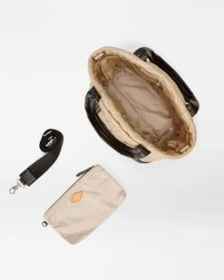 Black And Camel Small Empire Tote -Best Bags Store 1512N1966 A3