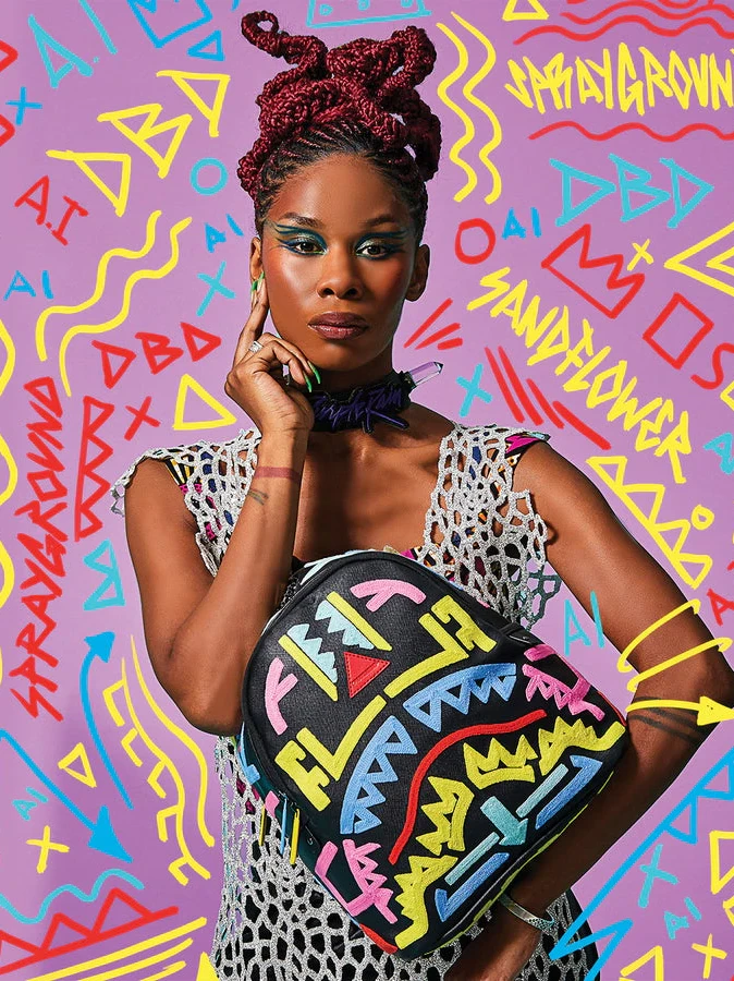 Sprayground AI3 Path To The Future Tribal Neon Savage Backpack 5 Sprayground AI3 Path To The Future Tribal Neon Savage Backpack - Image 5