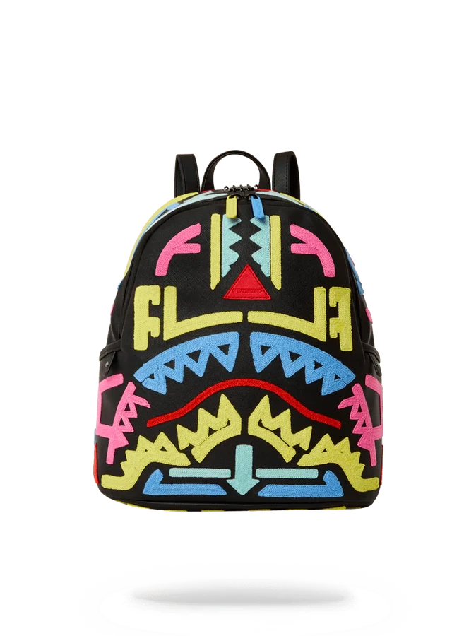 Sprayground AI3 Path To The Future Tribal Neon Savage Backpack 3 Sprayground AI3 Path To The Future Tribal Neon Savage Backpack - Image 3