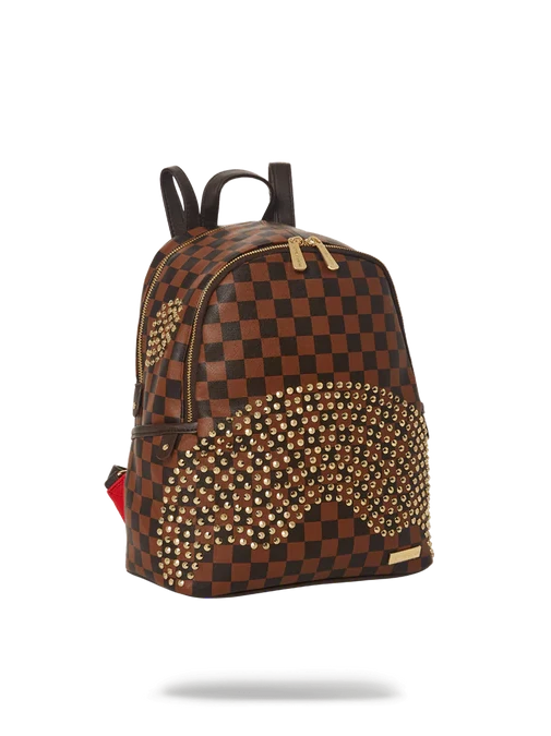 Sprayground Sharks In Paris Gold Rivet Polaris Savage Backpack 2 Sprayground Sharks In Paris Gold Rivet Polaris Savage Backpack - Image 2