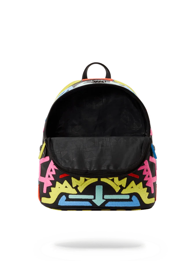 Sprayground AI3 Path To The Future Tribal Neon Savage Backpack 2 Sprayground AI3 Path To The Future Tribal Neon Savage Backpack - Image 2