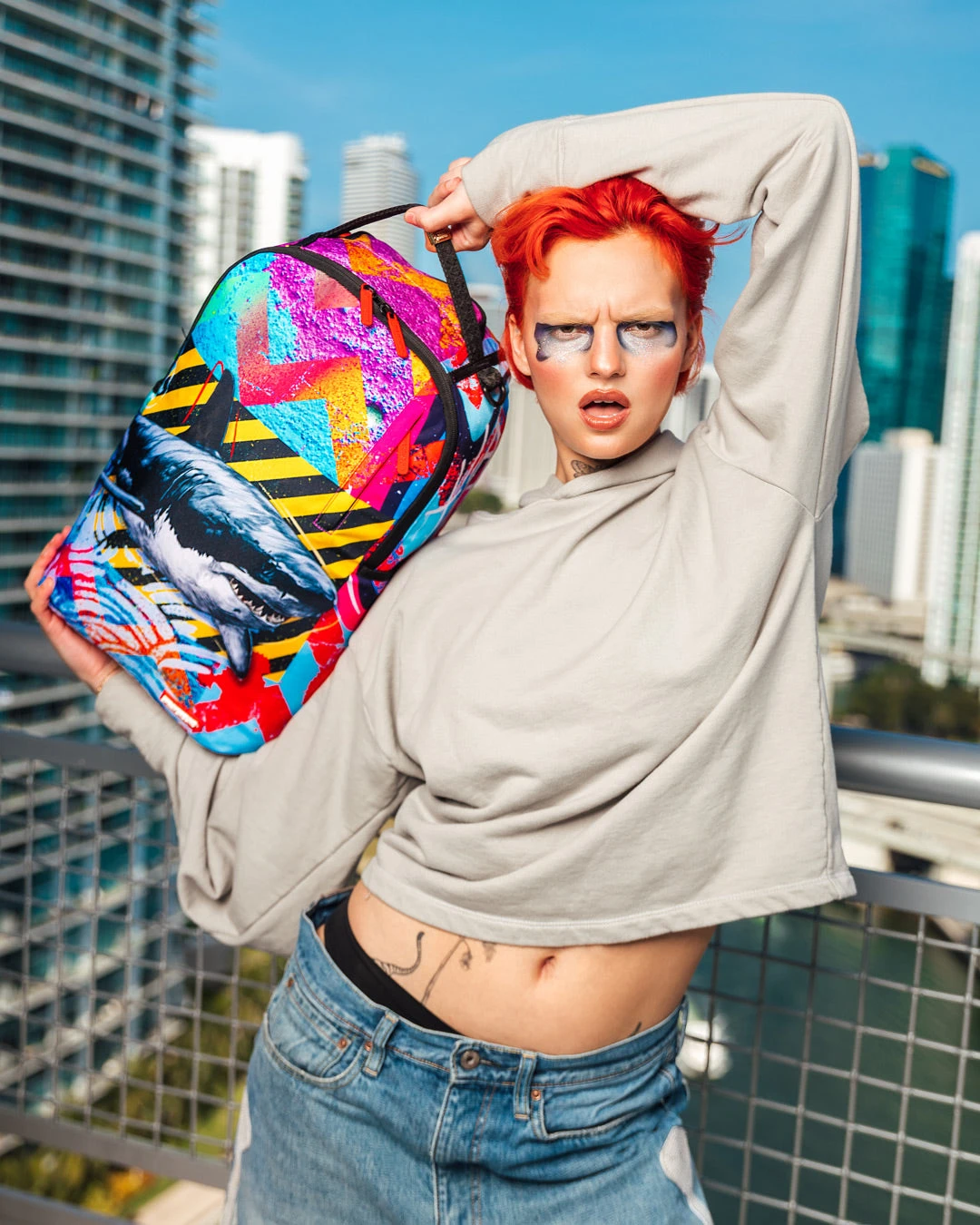 SPRAYGROUND LONE SHARK BACKPACK 8 SPRAYGROUND LONE SHARK BACKPACK - Image 8