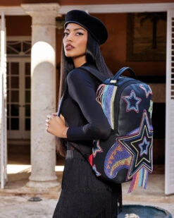 SPRAYGROUND STAR RACER A.I.7 SANDFLOWER COLLAB BEADED BACKPACK -Best Bags Store B5186 4 1