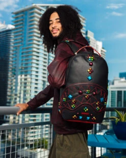 SPRAYGROUND GEMSTONE OUTLAW BACKPACK (DLXV) -Best Bags Store B5213 3 1