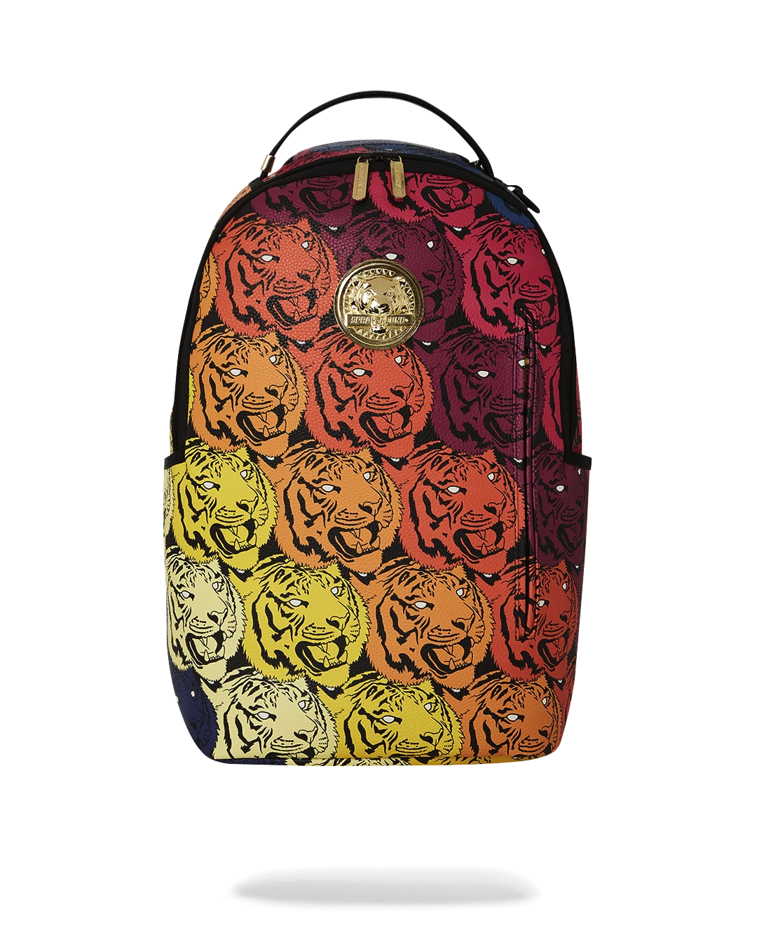 SPRAYGROUND TIGER ROAR GOLD PLATED BACKPACK 1 SPRAYGROUND TIGER ROAR GOLD PLATED BACKPACK