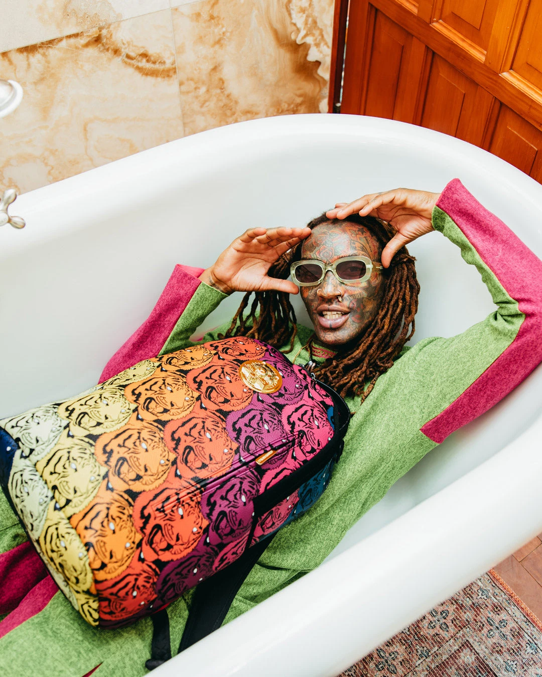 SPRAYGROUND TIGER ROAR GOLD PLATED BACKPACK 4 SPRAYGROUND TIGER ROAR GOLD PLATED BACKPACK - Image 4