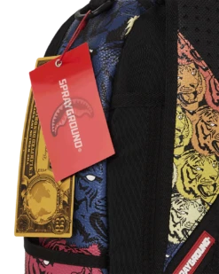 SPRAYGROUND TIGER ROAR GOLD PLATED BACKPACK 25 SPRAYGROUND TIGER ROAR GOLD PLATED BACKPACK -Best Bags Store B5391 T