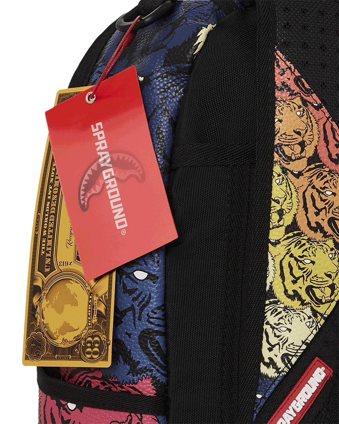 SPRAYGROUND TIGER ROAR GOLD PLATED BACKPACK 13 SPRAYGROUND TIGER ROAR GOLD PLATED BACKPACK - Image 13