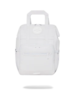 SPRAYGROUND HEAVY METAL SHARK WHITE OUT BIZ TOP OPENER BACKPACK