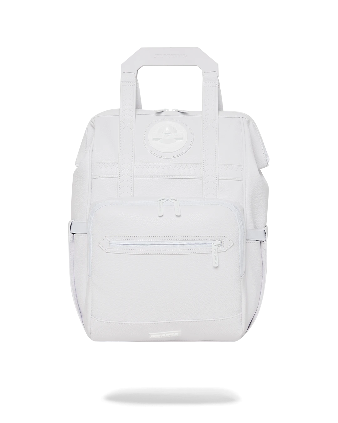 SPRAYGROUND HEAVY METAL SHARK WHITE OUT BIZ TOP OPENER BACKPACK 1 SPRAYGROUND HEAVY METAL SHARK WHITE OUT BIZ TOP OPENER BACKPACK