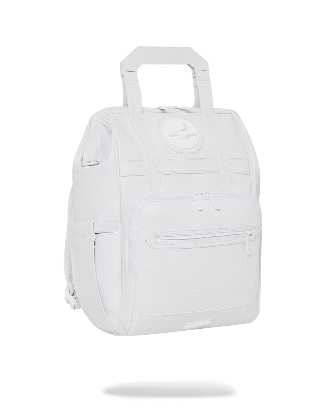 SPRAYGROUND HEAVY METAL SHARK WHITE OUT BIZ TOP OPENER BACKPACK 3 SPRAYGROUND HEAVY METAL SHARK WHITE OUT BIZ TOP OPENER BACKPACK - Image 3
