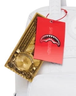 SPRAYGROUND HEAVY METAL SHARK WHITE OUT BIZ TOP OPENER BACKPACK 27 SPRAYGROUND HEAVY METAL SHARK WHITE OUT BIZ TOP OPENER BACKPACK -Best Bags Store B5640 T