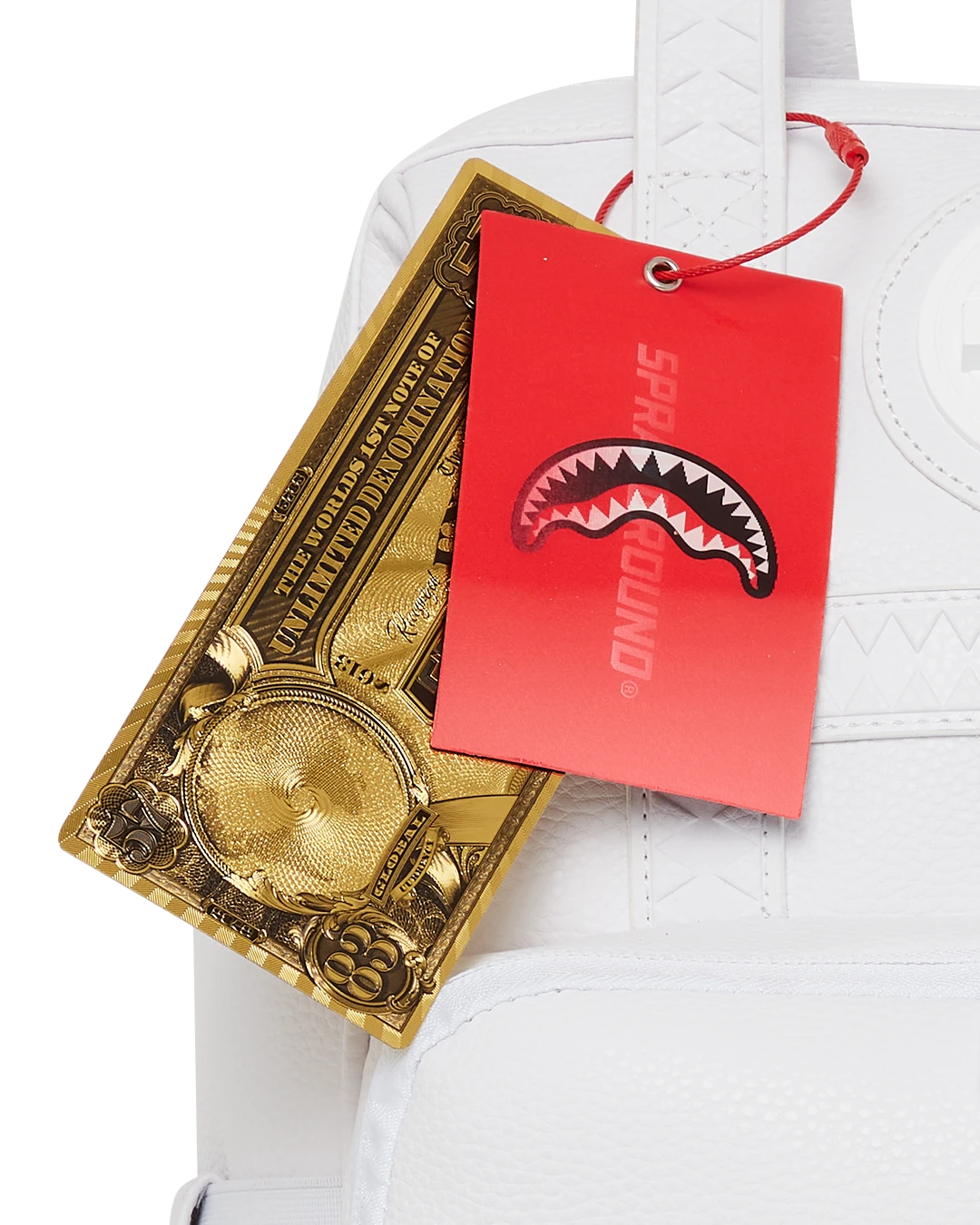 SPRAYGROUND HEAVY METAL SHARK WHITE OUT BIZ TOP OPENER BACKPACK 14 SPRAYGROUND HEAVY METAL SHARK WHITE OUT BIZ TOP OPENER BACKPACK - Image 14