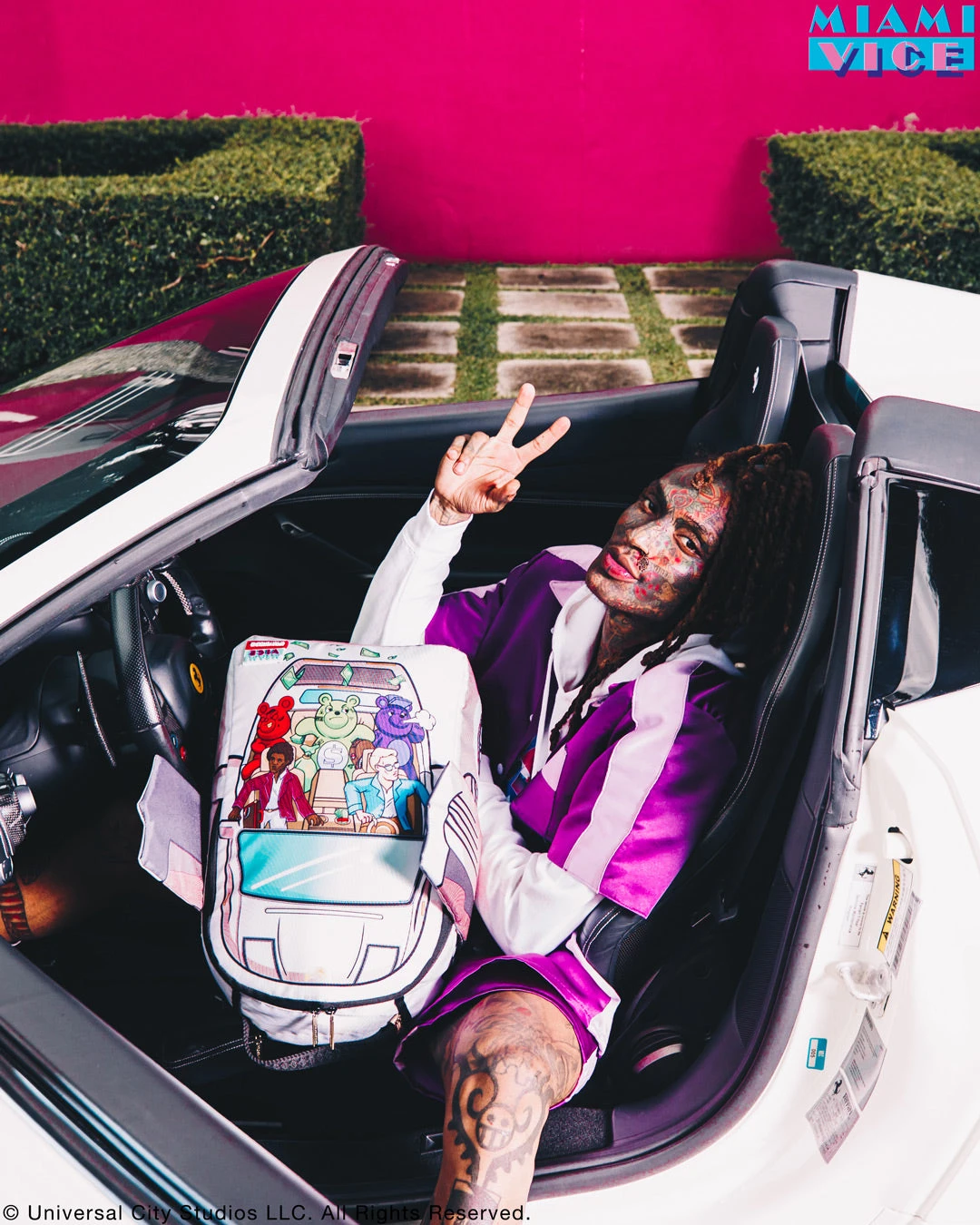 SPRAYGROUND MIAMI VICE WINGS UP BACKPACK (DLXV) 8 SPRAYGROUND MIAMI VICE WINGS UP BACKPACK (DLXV) - Image 8